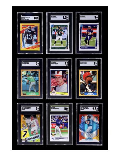 Stealth 9 Sports card display for SGC Graded Cards $69.99